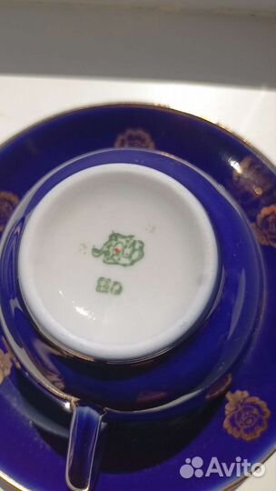 Чайный сервиз cobalt лфз СССР