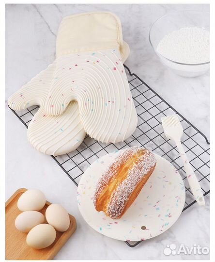 Прихватки кухонные силиконовые 4 предмета