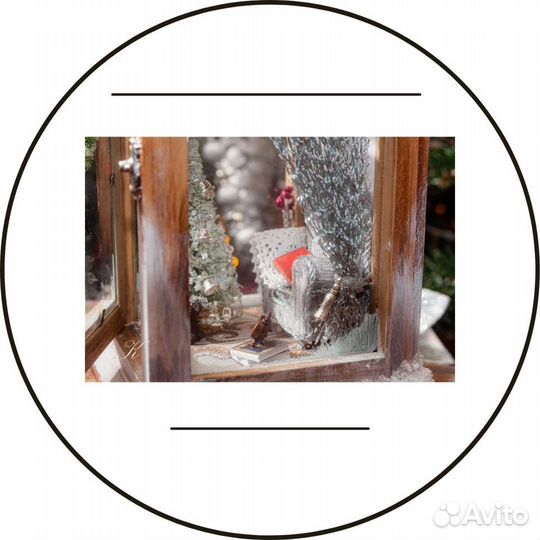 Фонарь декоративный (серебро)