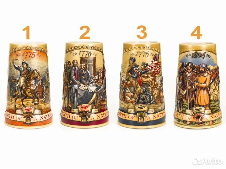 Керамические Пивные Кружки Миллер Рождение Нации