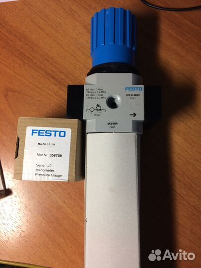 Фильтр-регулятор давления Festo LFR-1/2-D-midi