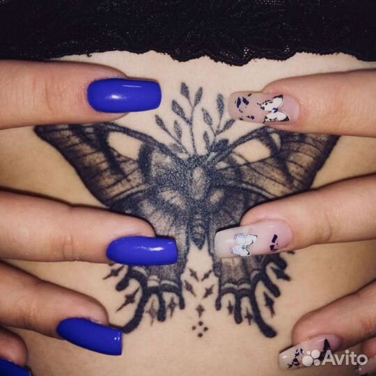 Педикюр с покрытием лаком