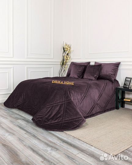 Бархатное покрывало Беллиссимо спелая слива
