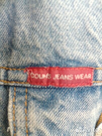 Джинсовая куртка с мехом мужская colins