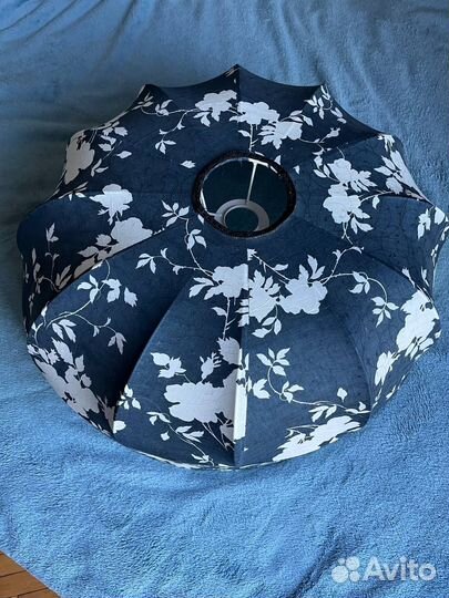 Абажур черно-белый, диаметр 55 см