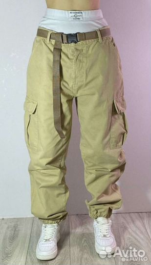 Брюки карго унисекс р 46