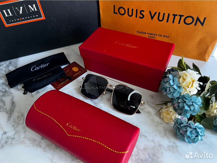 Cartier мужские солнцезащитные очки