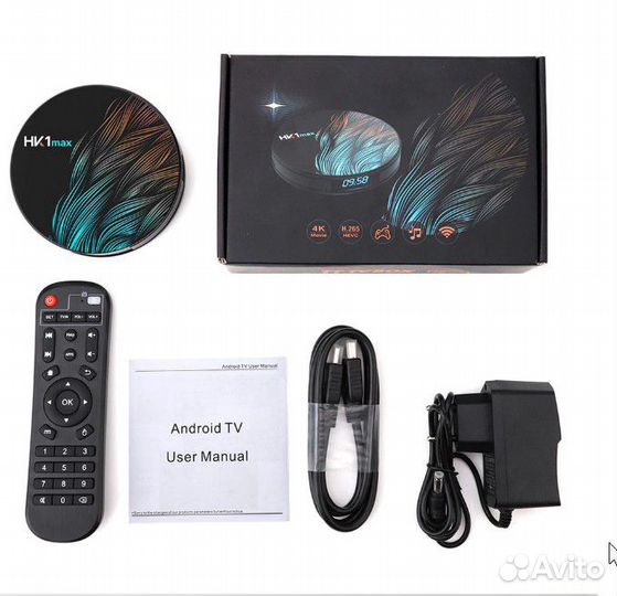 Смарт тв-приставка HK1 Max Android 9,0 4/32 Гб