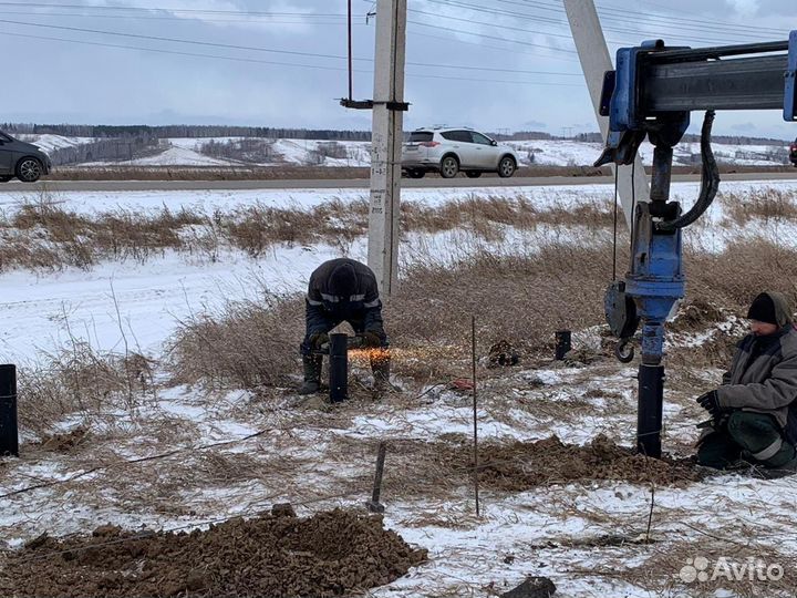 Свайно винтовой фундамент