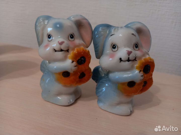 Солонка и перечница (зайчики)