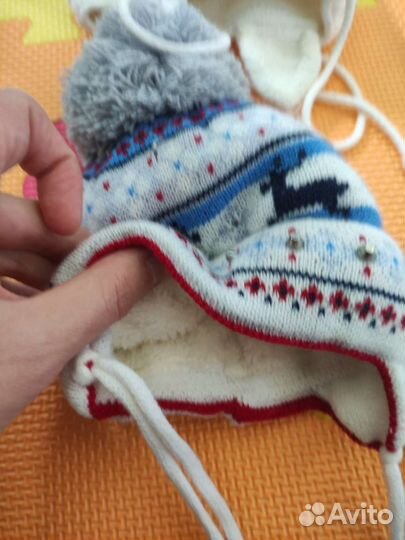 Шапки 6 шт зима хололная осень 36-42 для малышей