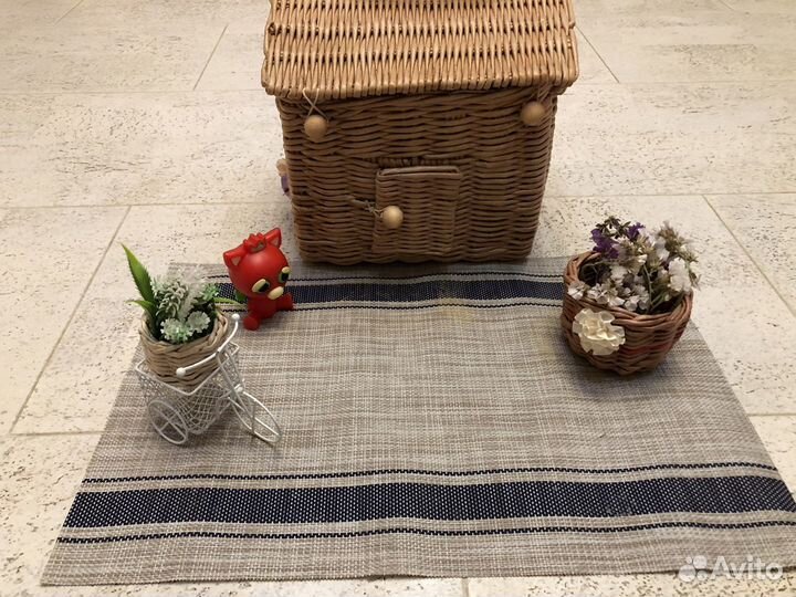 Домик -сундучок плетеный