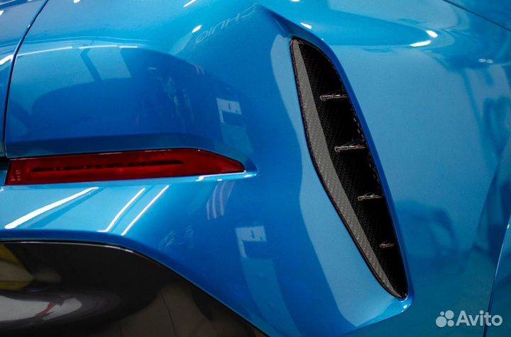 Карбон вставки в задний бампер BMW X6 G06