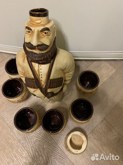 Бутылка и набор «Горец» керамические