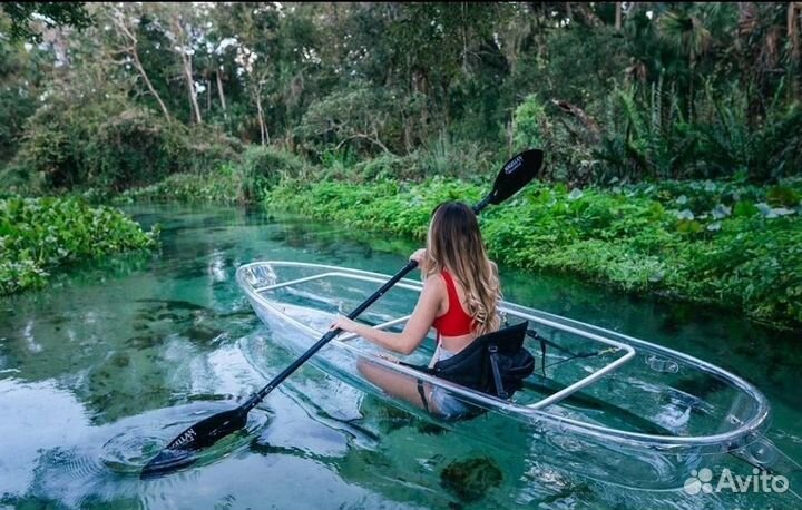 Прозрачный каяк, каноэ, лодка