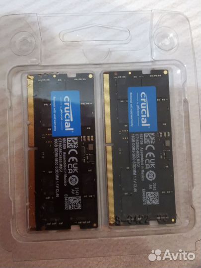 Sodimm ddr5 16gb*2 kit Crucial 5600