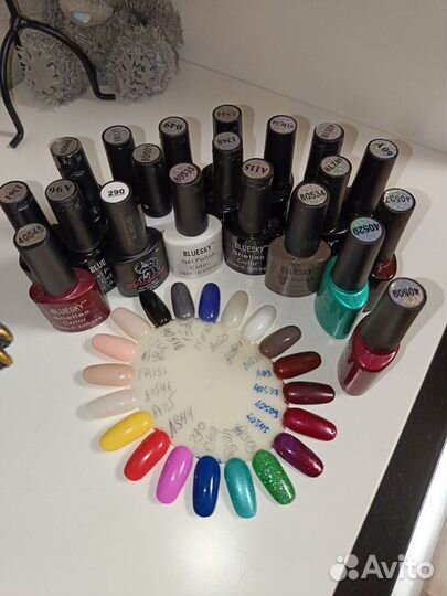 Набор гель-лака с выкрасами