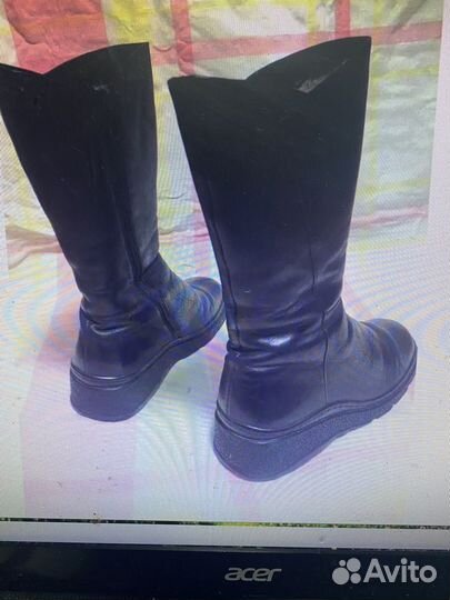 Сапоги женские нат.кожа 39 зимние и 39 осенние