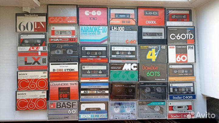 Аудиокассеты бу 1тип Япония 60минут
