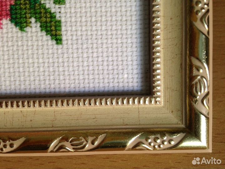 Картины вышивки подарок гибискусы пионы лилии дом