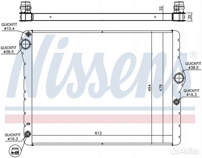 Радиатор охлаждения двс rolls-royce ghost (2009) 6