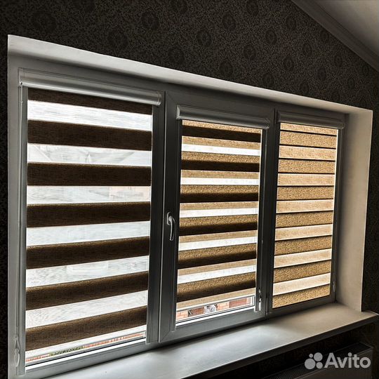 Рулонные шторы день ночь, свое производство