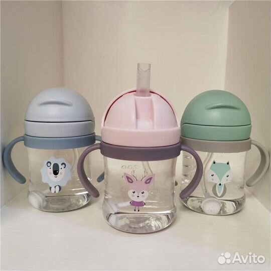 Поильник с трубочкой новый