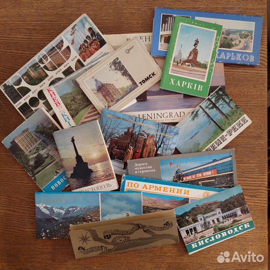 Открытки с городами СССР винтаж наборы