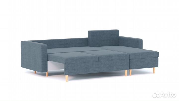 Угловой диван-кровать Белфаст Блю 230 см