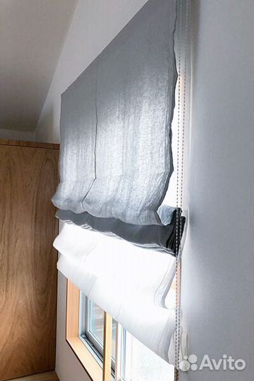 Римские шторы двойные