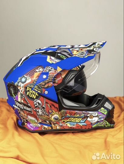 Мотошлем кросс эндуро