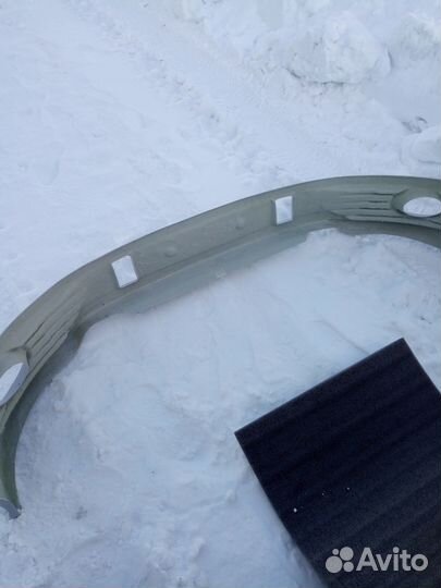 Накладка на передний бампер VW T5 (рестайлинг)