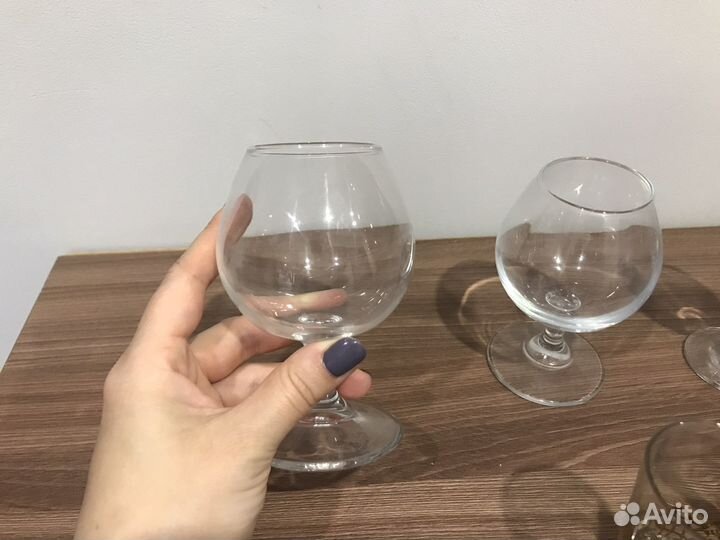 Бокалы фужеры рюмки