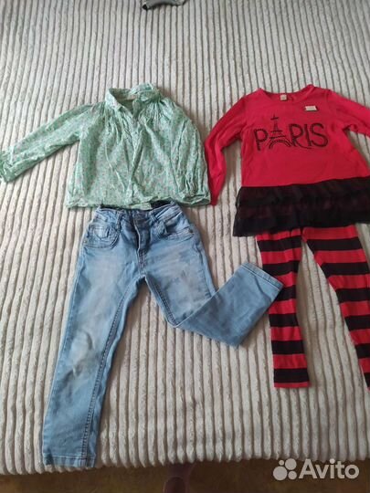 Одежда на девочку 3-4 года пакетом