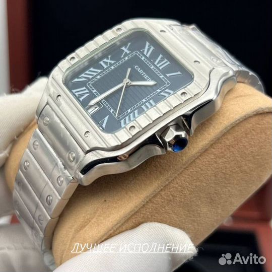 Часы мужские кварцевые с синим циферблатом