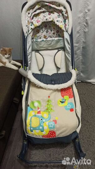 Коляска санки