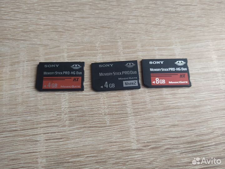 Карты памяти Sony memory stick pro duo