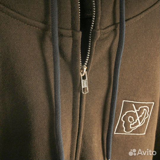 Зип худи Cav empt серое