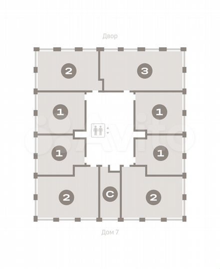 1-к. квартира, 48,3 м², 12/17 эт.