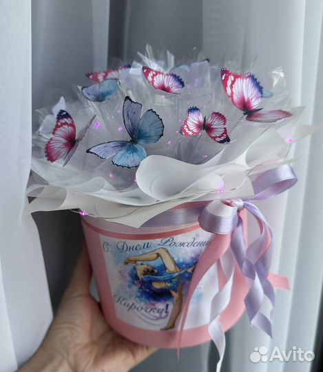 Букет из бабочек ночник