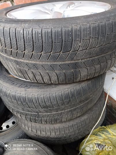 Зимние литые колеса R18 5x120 с зимней резиной