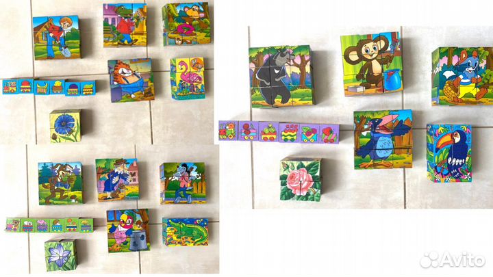 Кубики Фигуры Конструктор мягкий