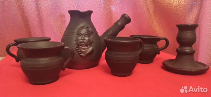 Кофейный набор Черная глина