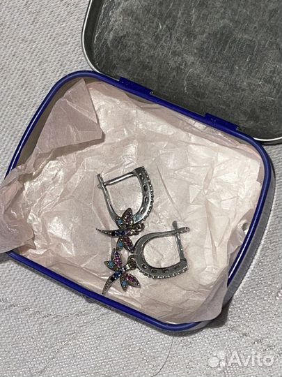 Серебряные сережки