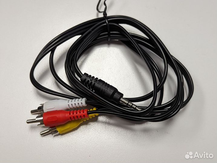 AV Кабель 3RCA - AUX (тюльпаны на 3.5 Jack) 1,5 м