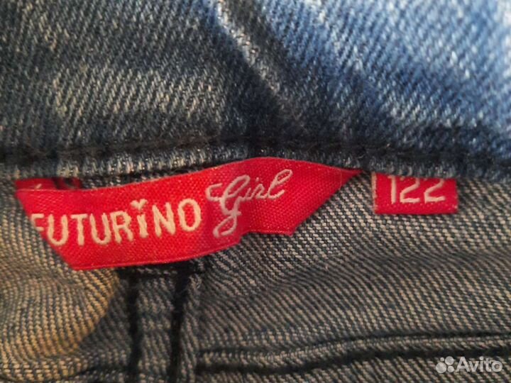 Джинсовые шорты для девочки 122