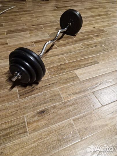 Штанга, гриф с блинами 70кг