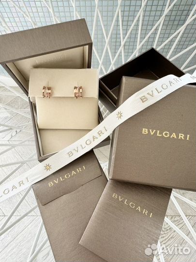 Bvlgari серьги с документами, оригинал