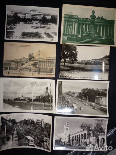 Открытка с новым годом города с 1950