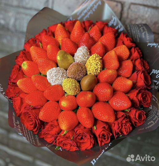 Клубничный букет из клубники VIP